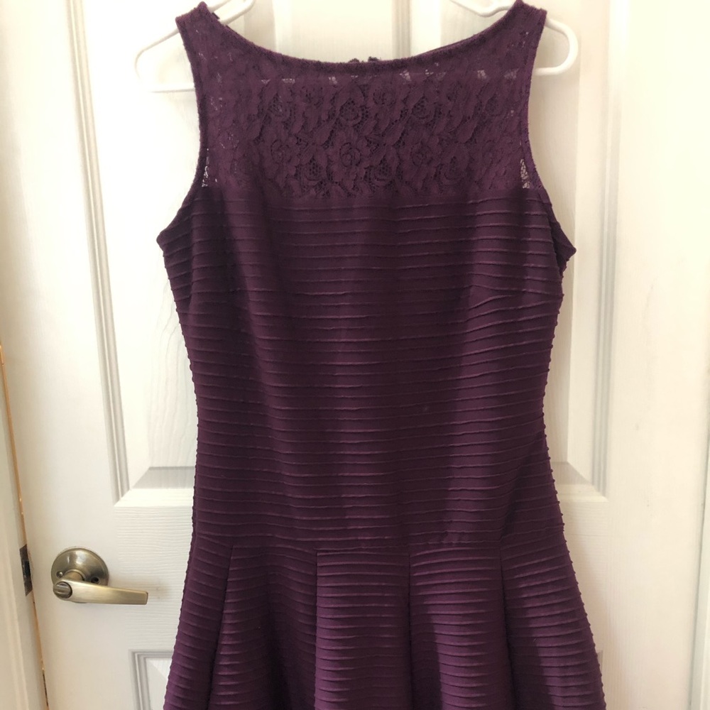 Wine colored dress